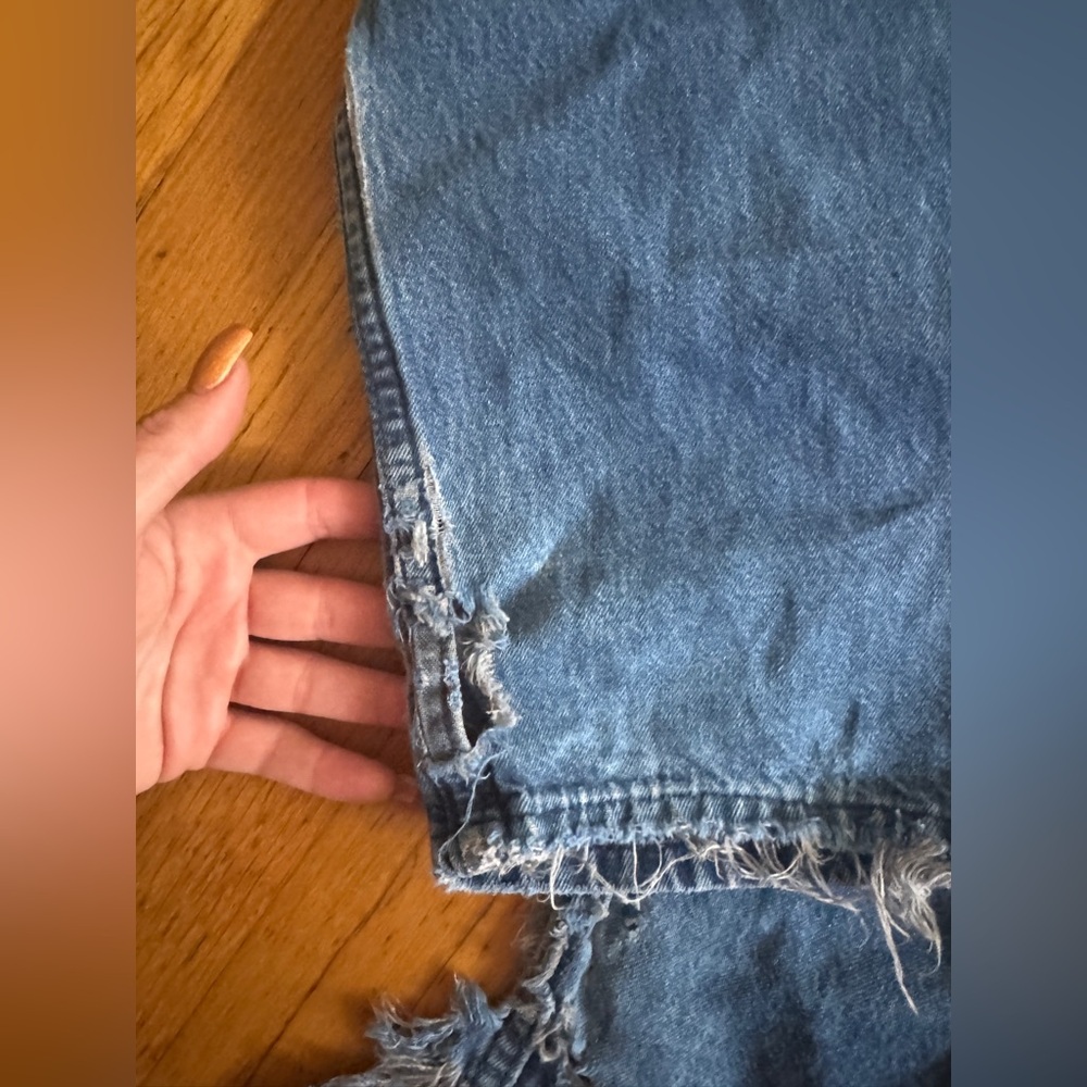 Vintage Amish Made Denim with 1940s USN Buttons - Picture 8 of 12
